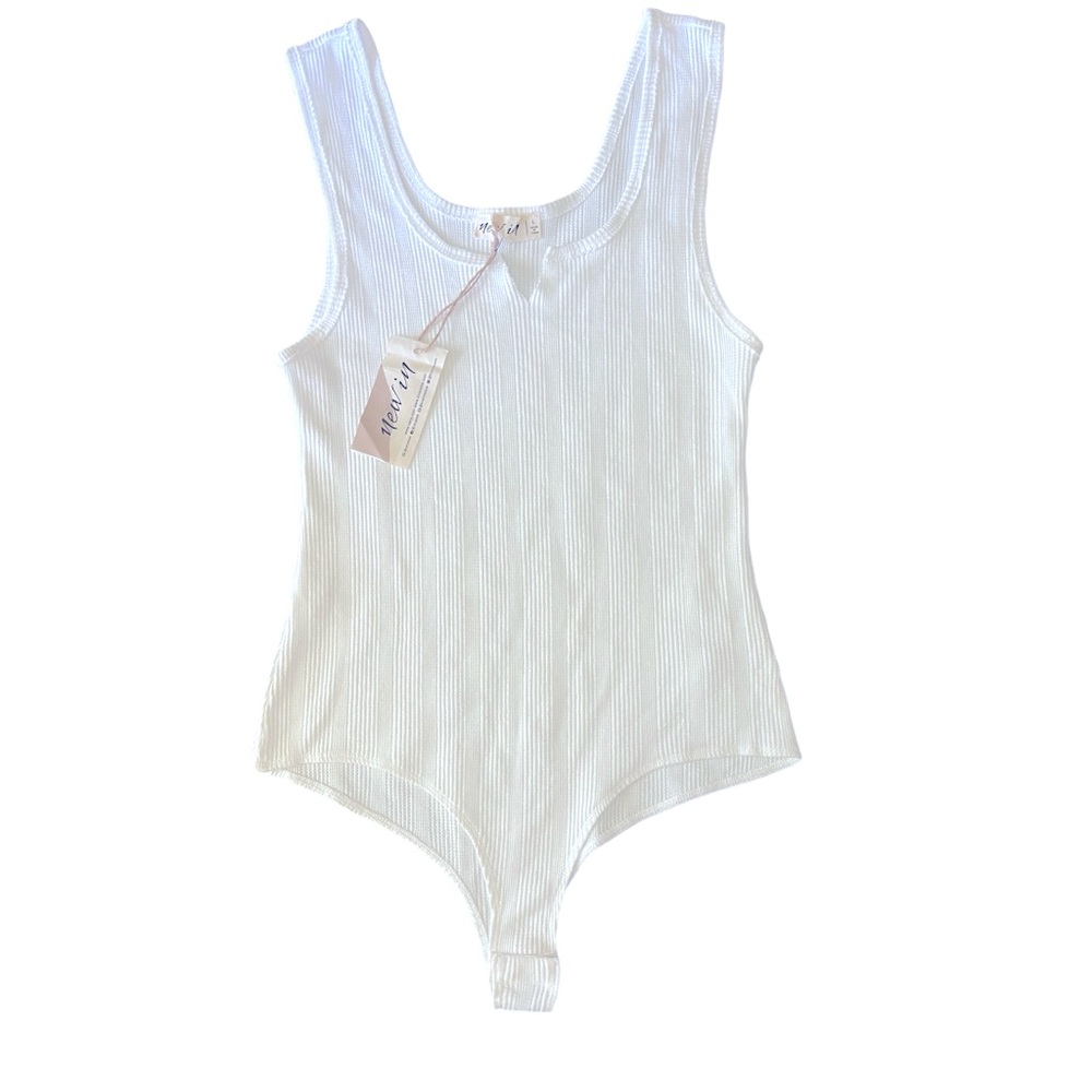 NWT- White Bodysuit Tank from New In- Size Large